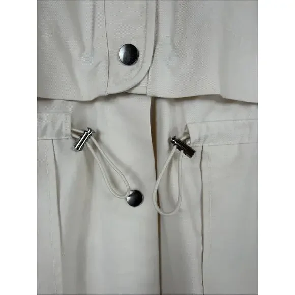 NWT 209 WST Beige Snap Up Twill Dress OR Jacket OR Skirt #1194 Size MD READ!!! - Picture 4 of 8